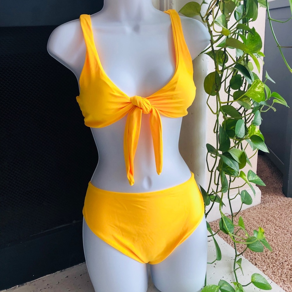 Yellow bikini